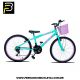 Bicicleta De Passeio Infantil Forss Anny Aro 24 18v