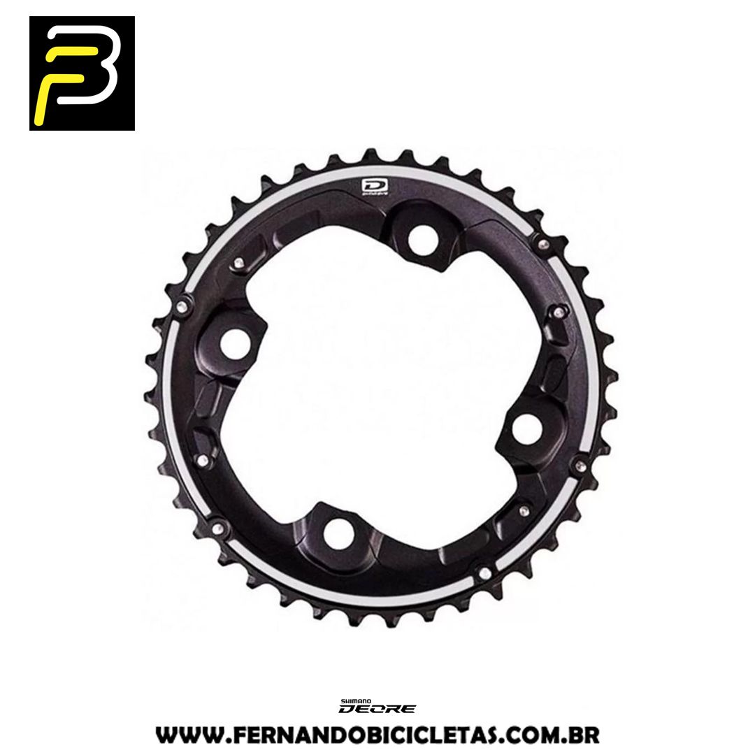 Coroa Shimano Deore FC-M615 40T 104mm 2x10