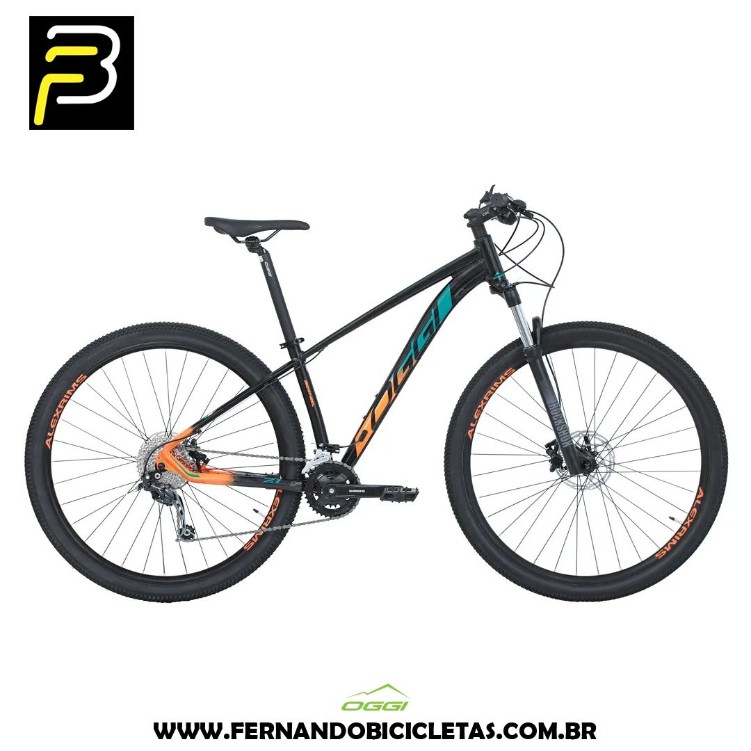 Bicicleta Oggi Big Wheel 7.1 - Shimano Deore 2x9 Vel - Verde