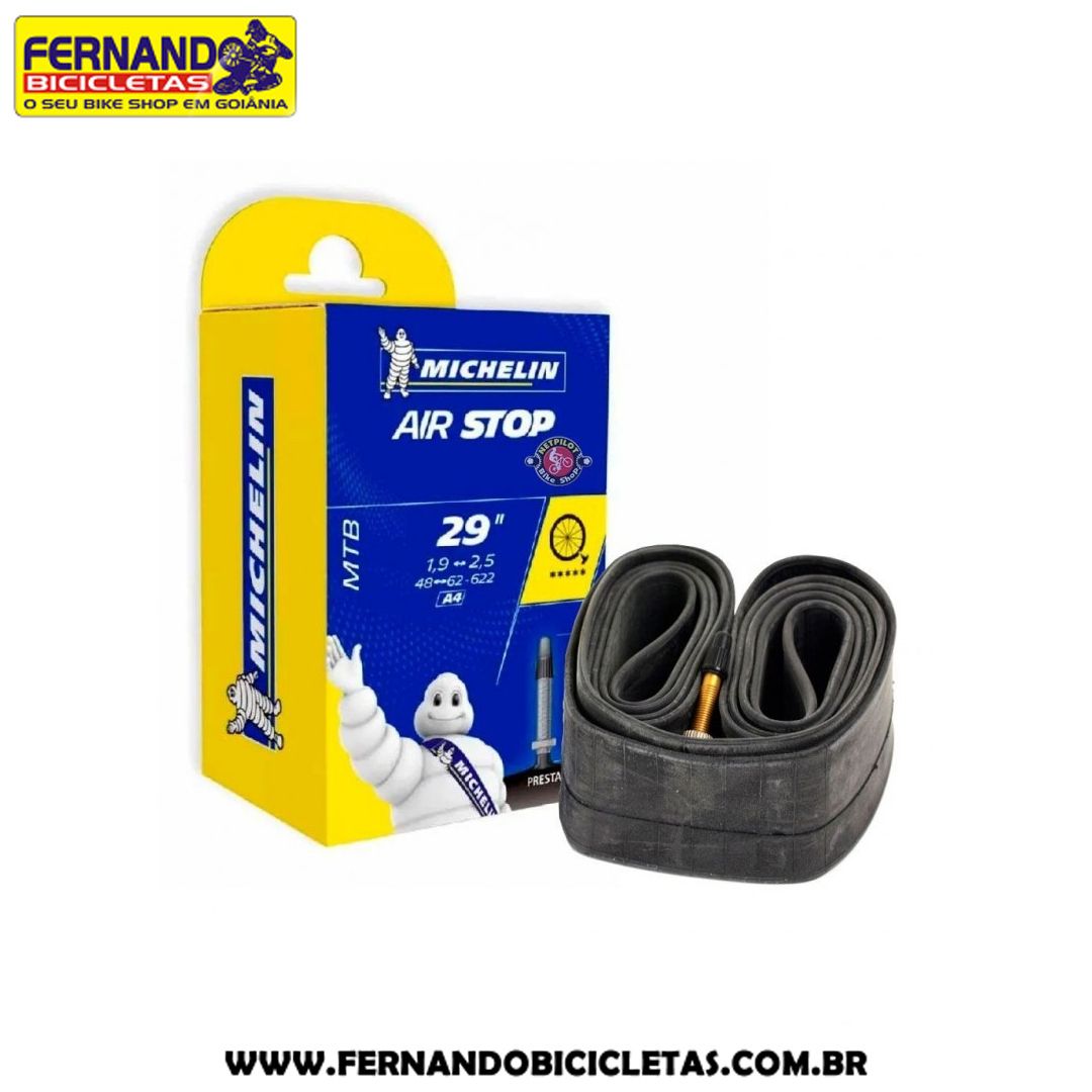 Camara de Ar Michelin Air Stop 29 x 1.9 / 2.5 Bico fino 40mm