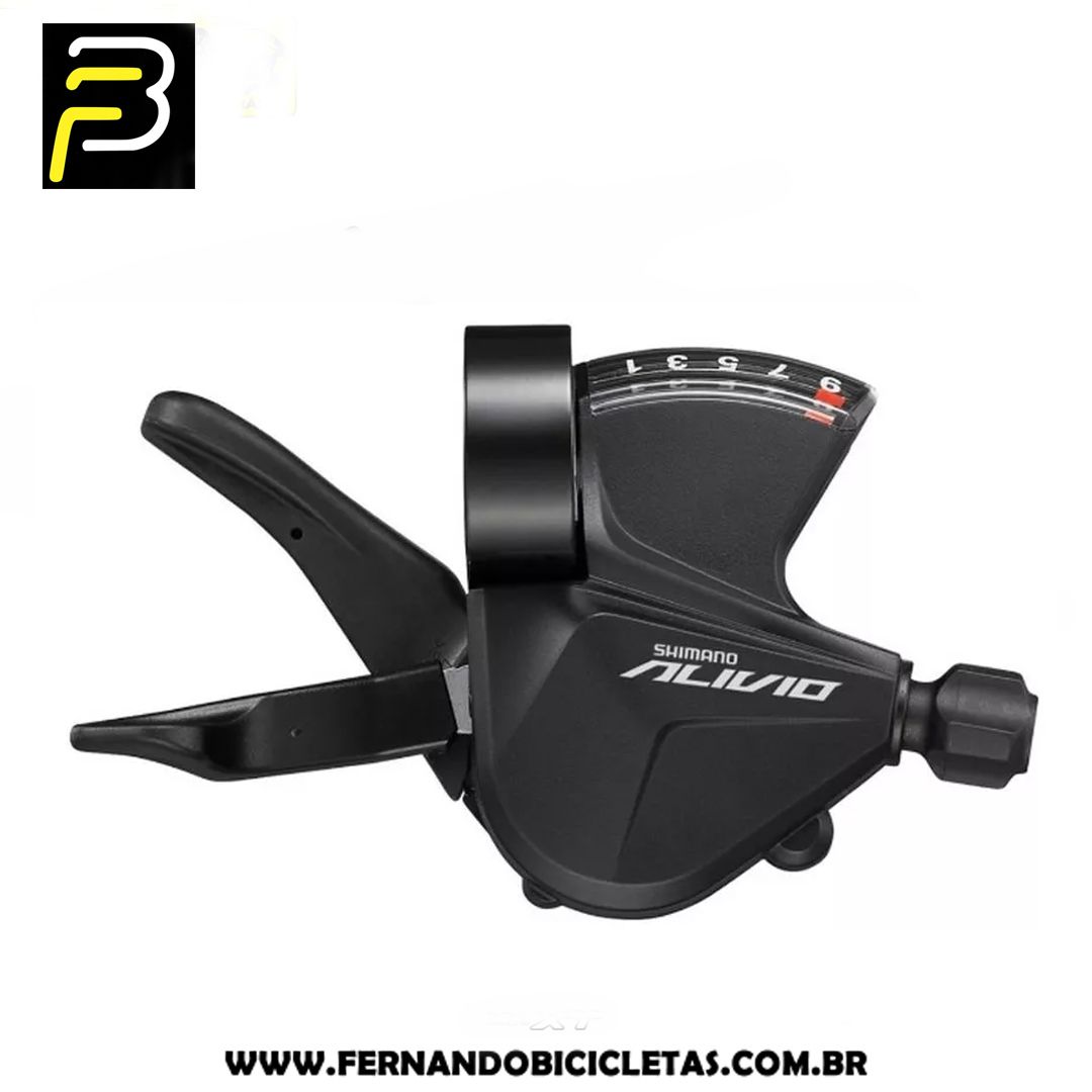 Alavanca Câmbio Shimano Alivio Sl M3100 Traseiro Direito 9v