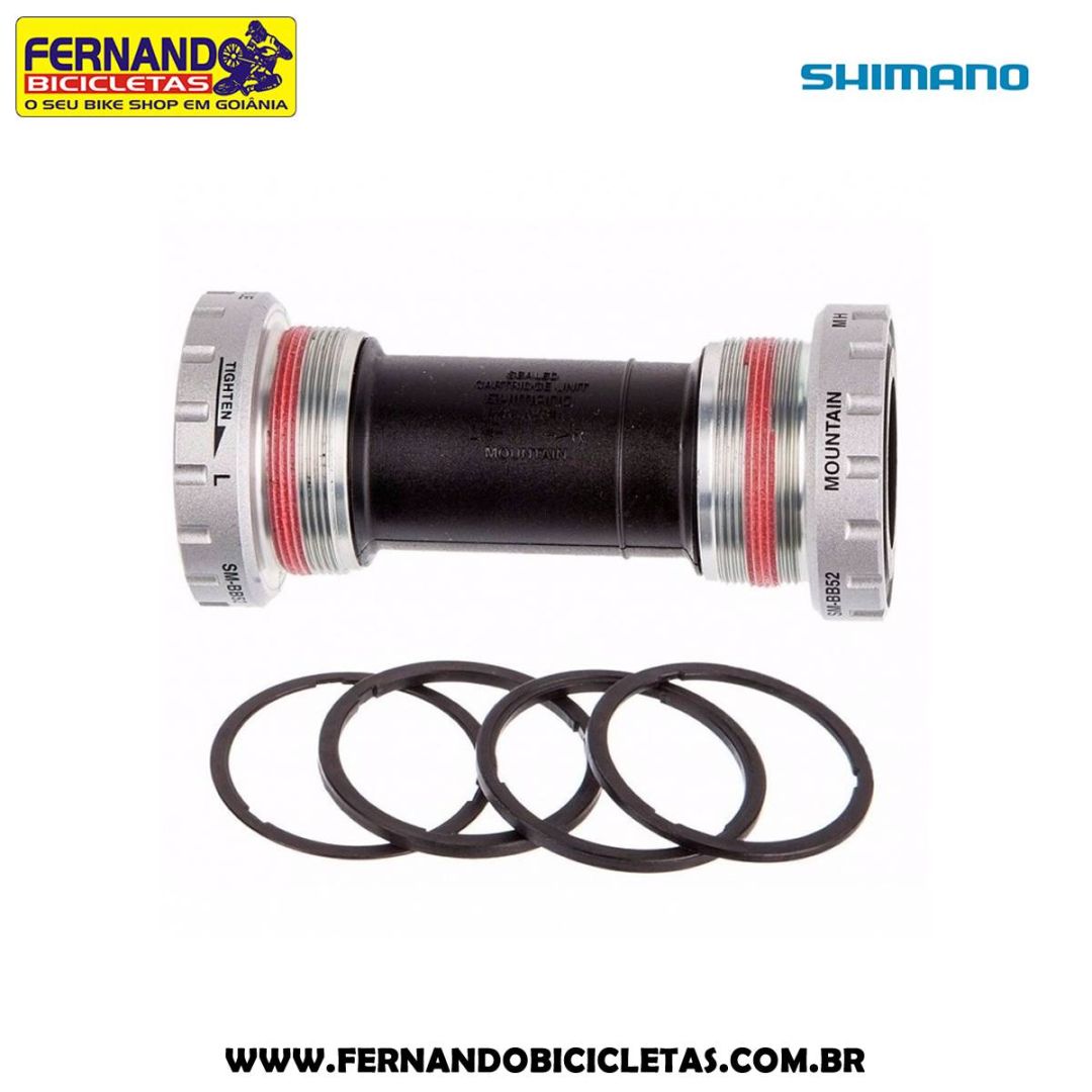 Movimento Central Shimano SM-BB52 Hollowtech - Rosca integrada