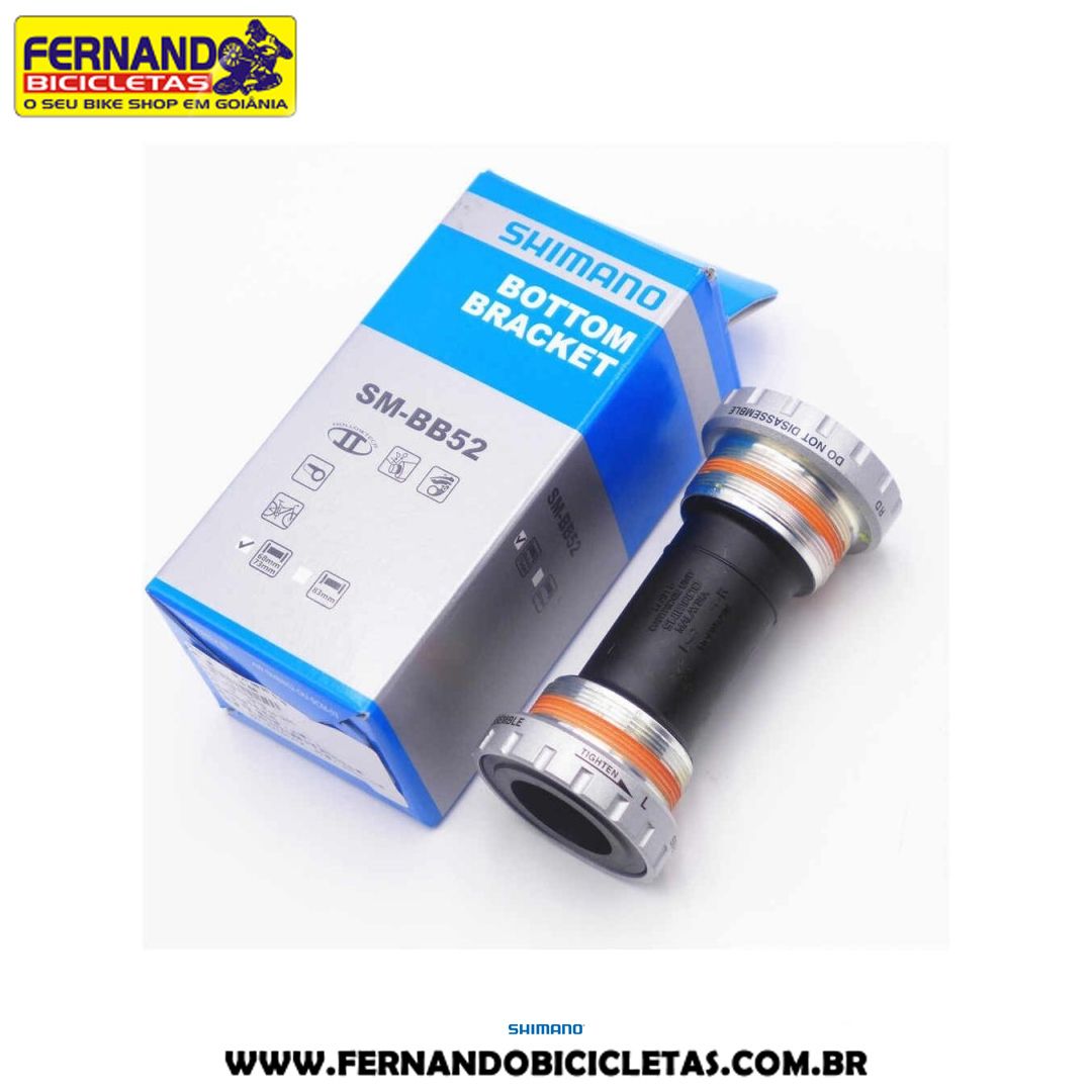 Movimento Central Shimano SM-BB52 Hollowtech - Rosca integrada