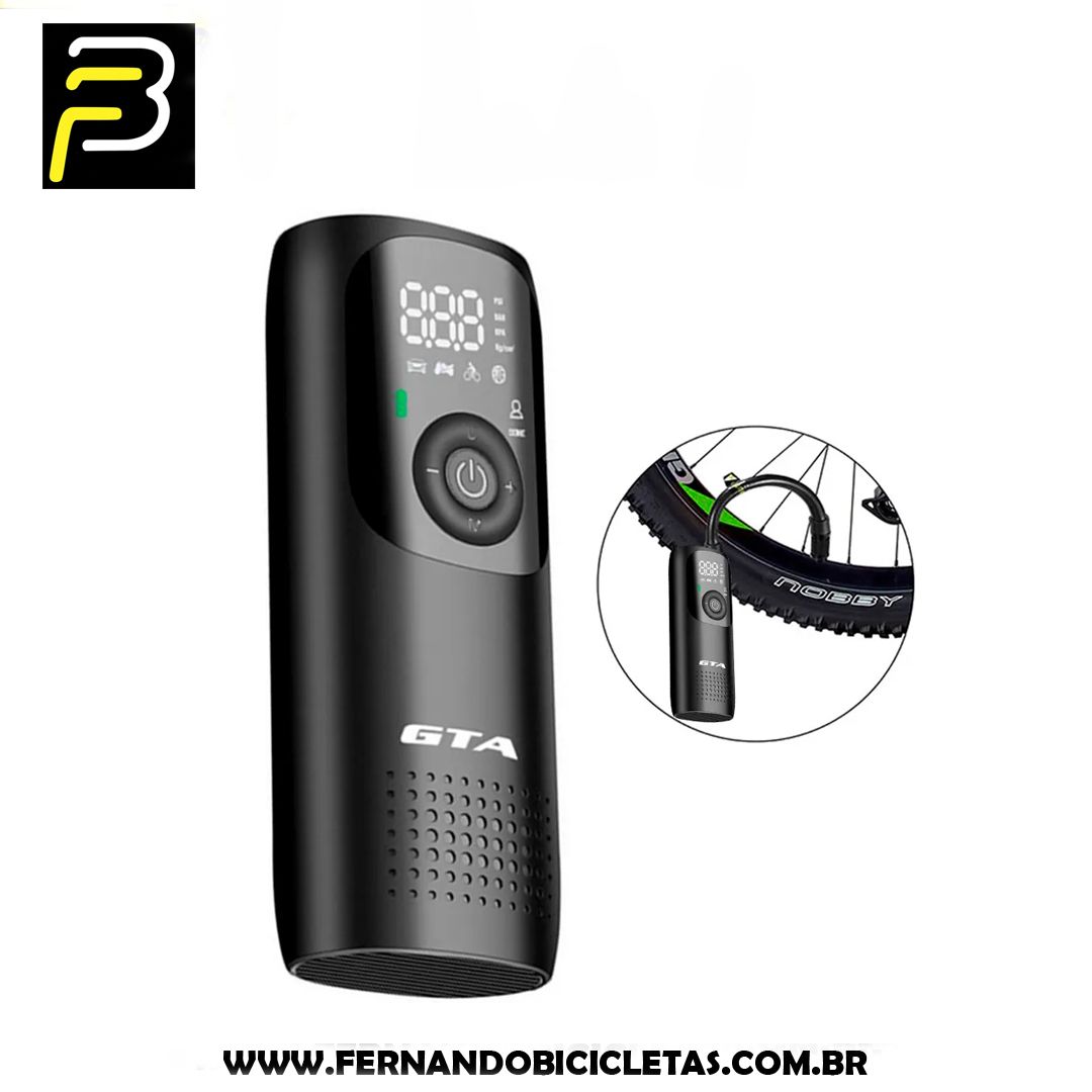 Bomba de Ar GTA Elétrica Smart Plus 150 psi Recarregável