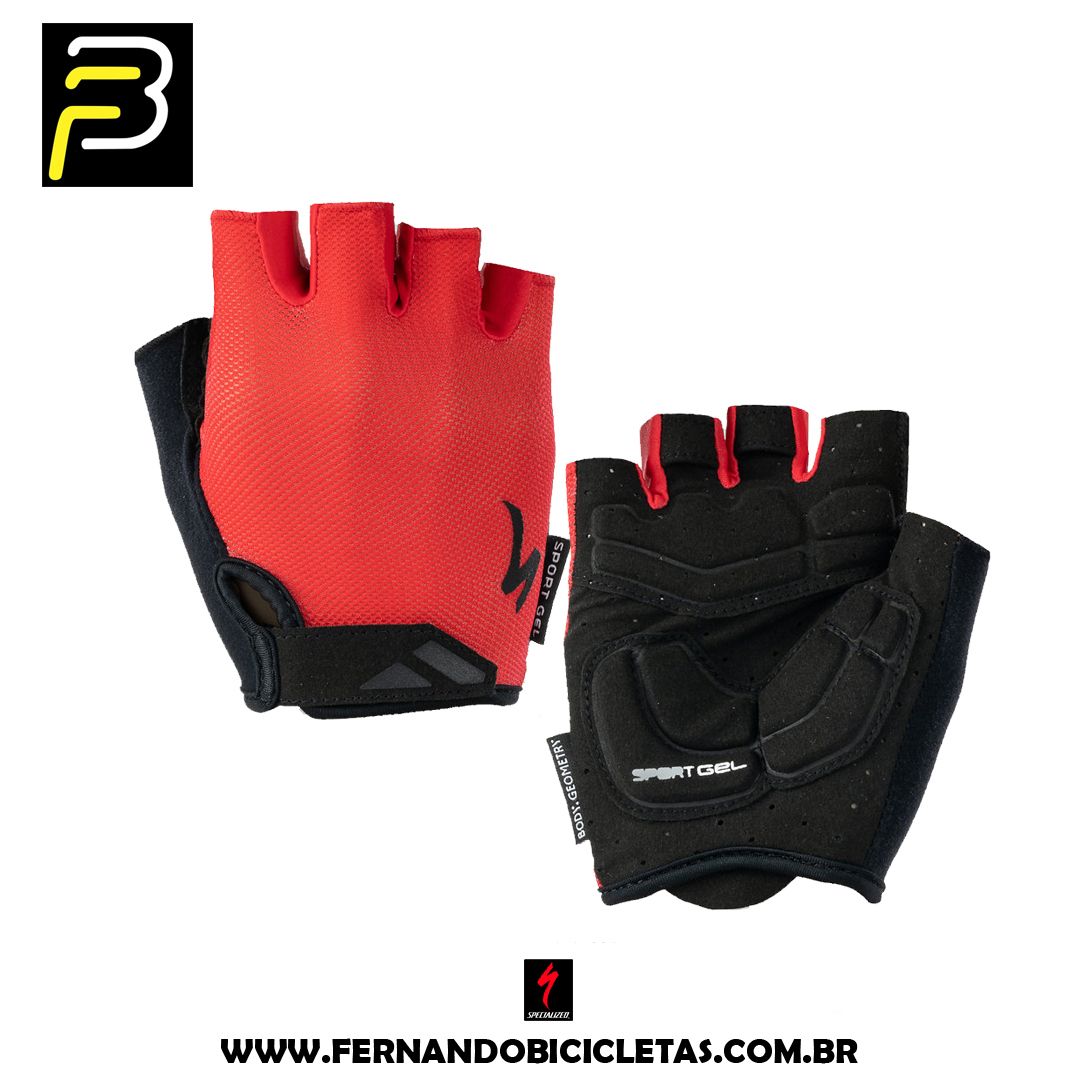 Luva Specialized Body Geometry Dual Gel - Dedo curto