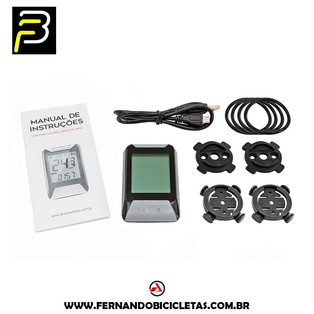 Ciclocomputador GPS Abolsute Nero