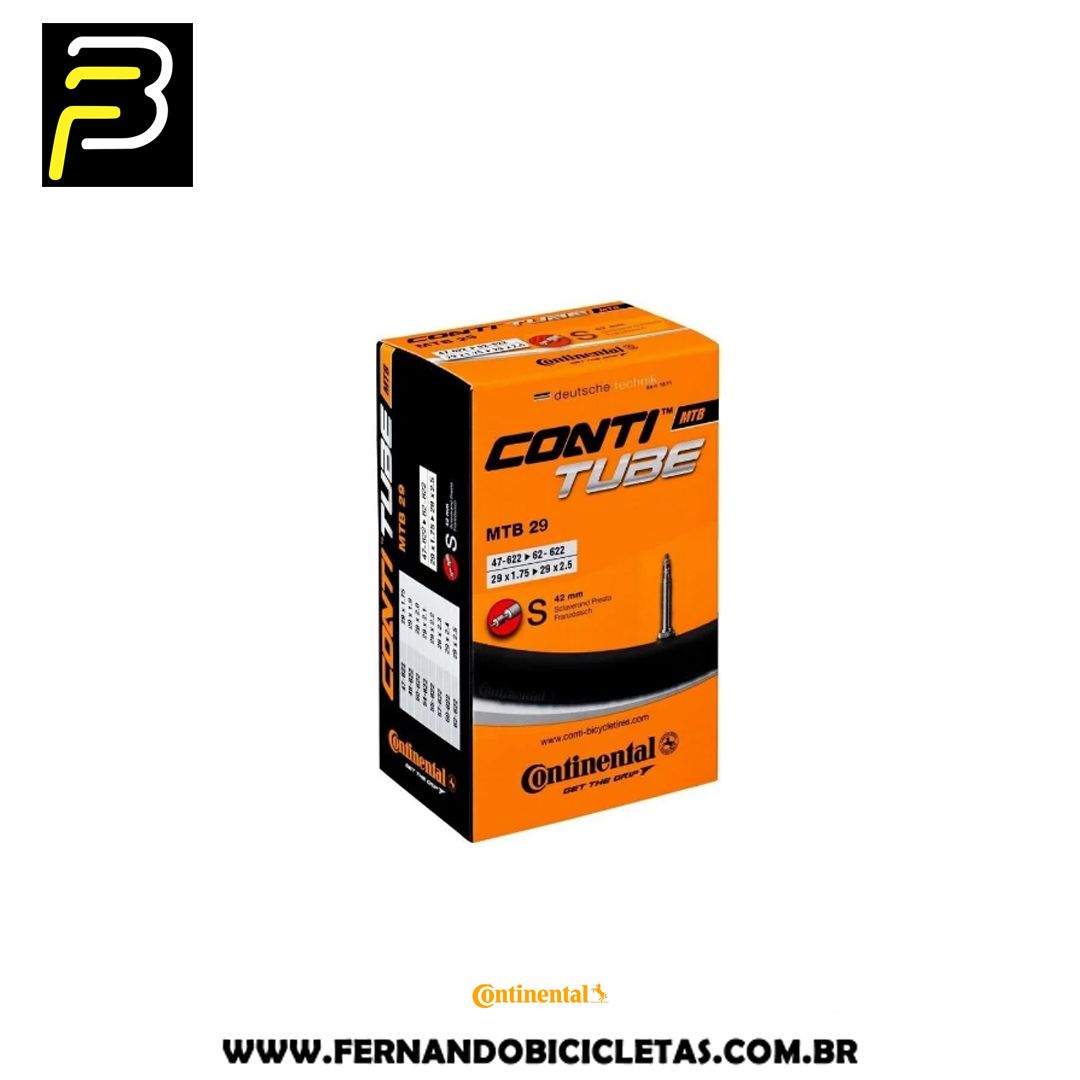 Camara de Ar Continental Conti Tube MTB 29 x 1.75 / 2.5 Valvula 42mm