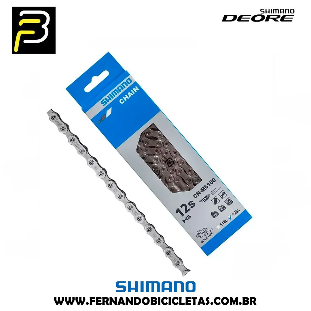 Corrente Shimano Deore CN-M6100 12 Vel 126 Elos