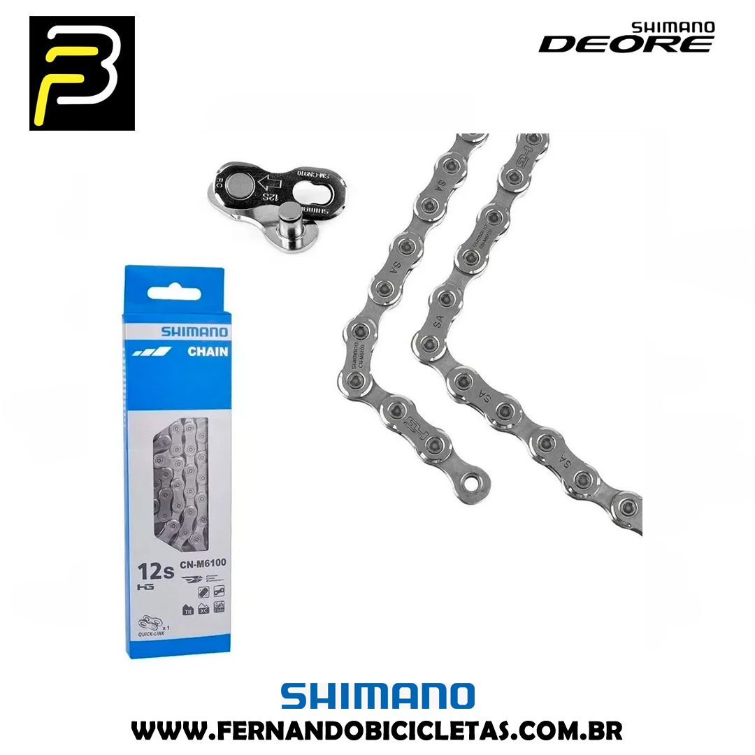 Corrente Shimano Deore CN-M6100 12 Vel 126 Elos