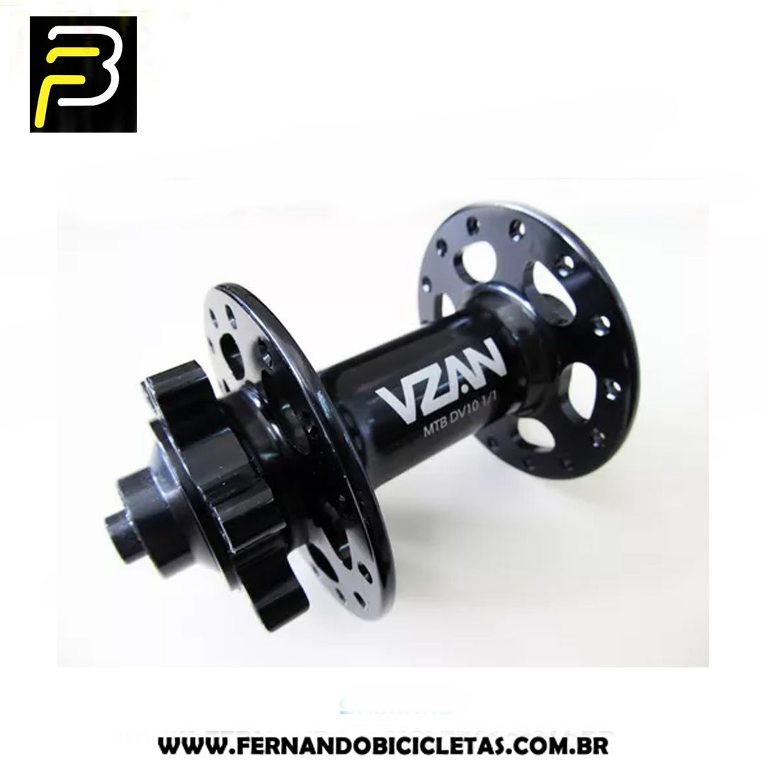 Cubo Dianteiro Vzan Mtb Dv10 1/1 28 Furos Preto