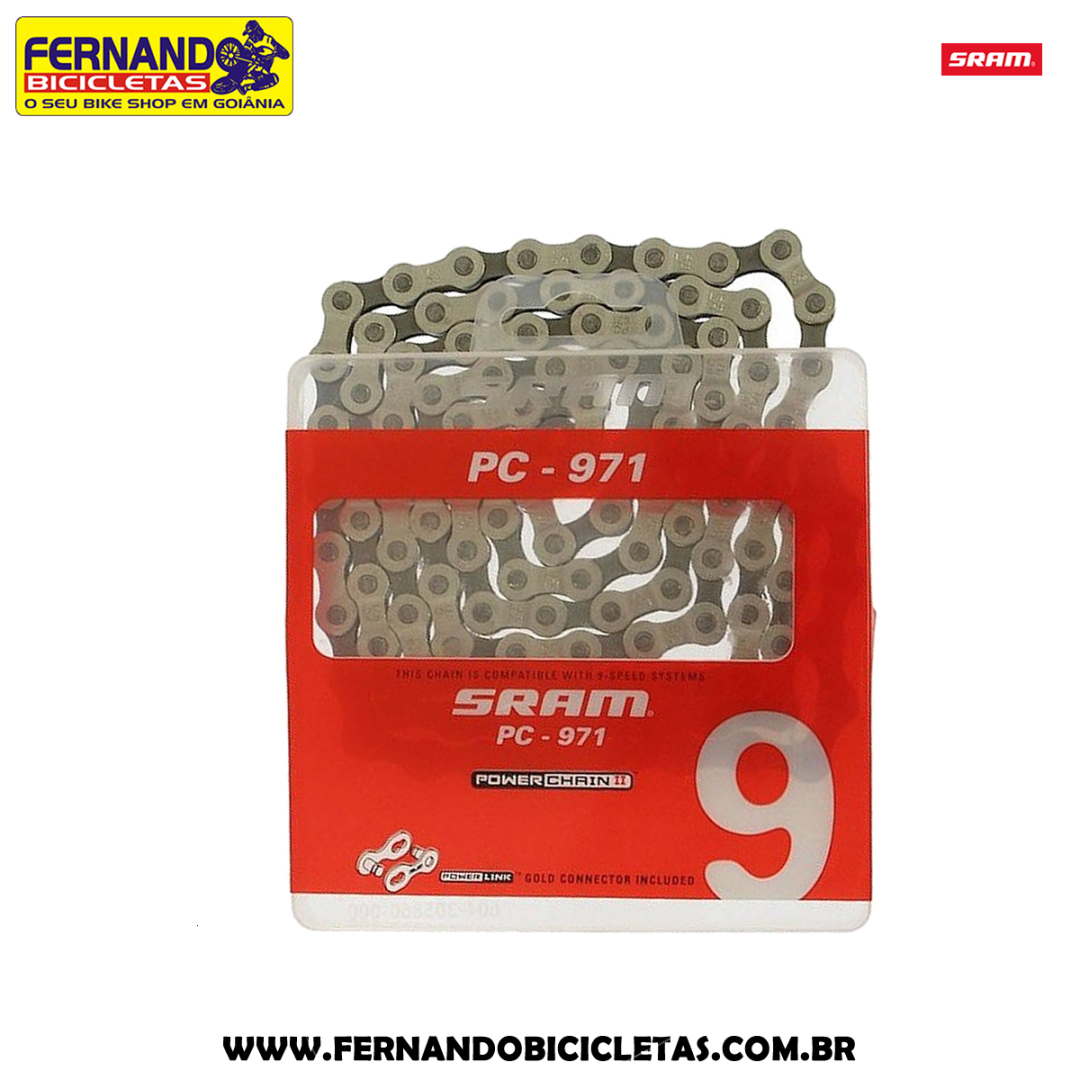 Corrente Sram PC 971 9 velocidades