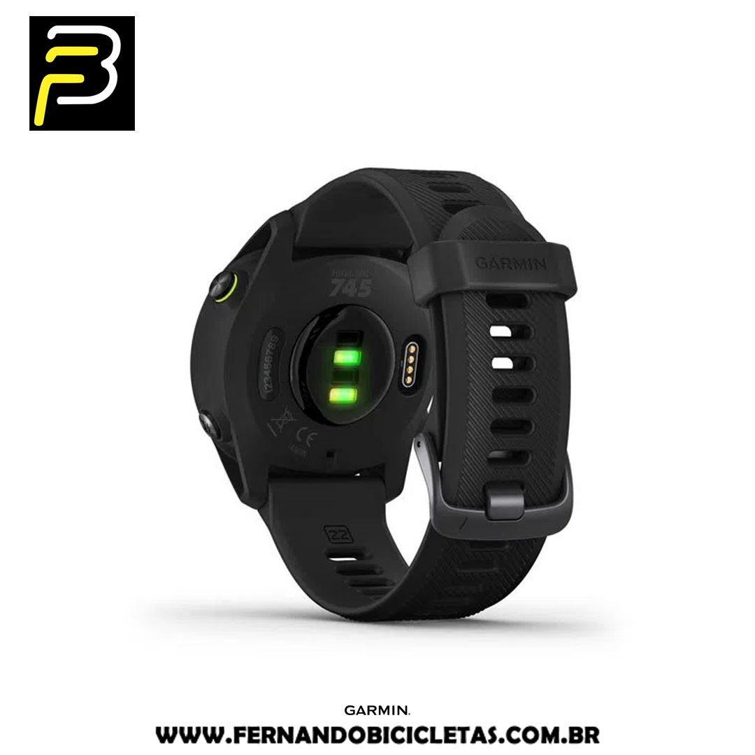 Relógio Garmin Forerunner 745 Monitor Cardíaco de Pulso e GPS