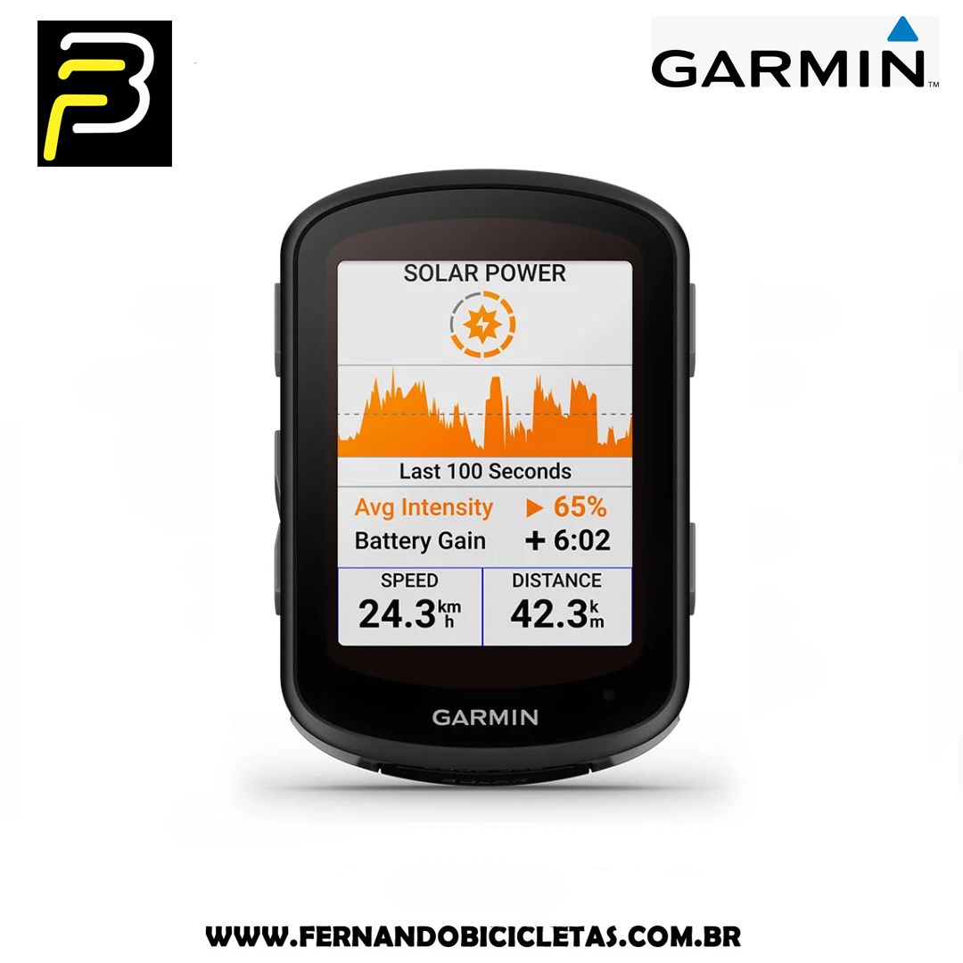 Ciclocomputador Edge 540 SOLAR Garmin com Gps