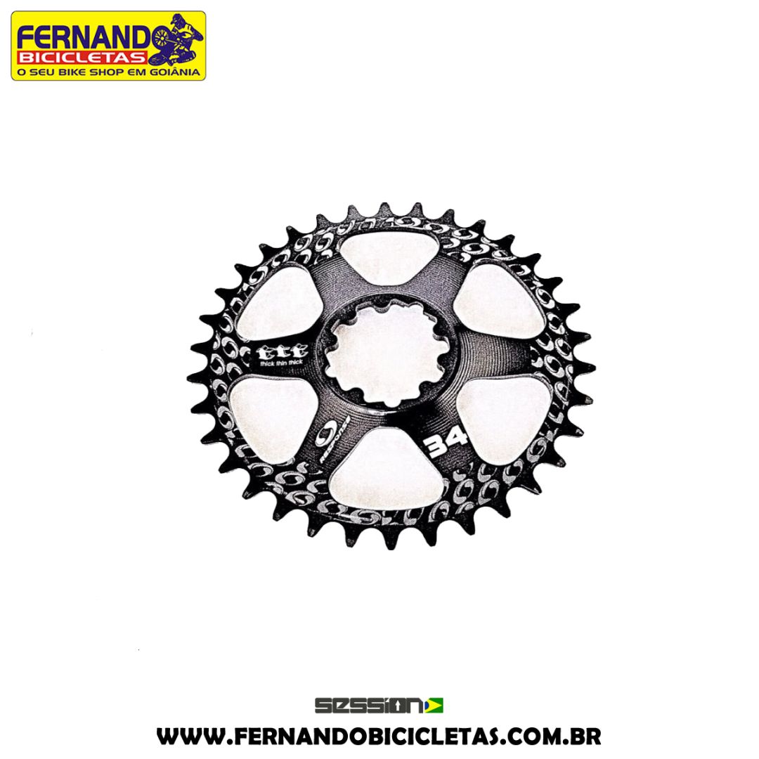 Coroa Session GXP Oval Single 34 Dentes