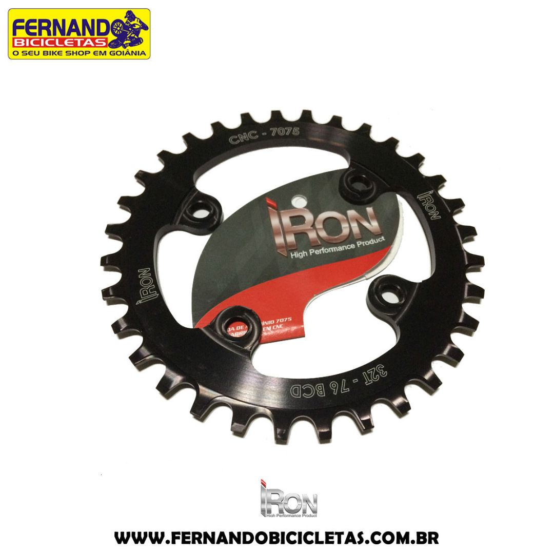 Coroa Iron Single Speed 36 Dentes 76 BCD