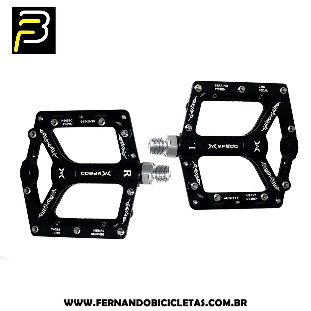 Pedal Mpedo Plataforma Eixo Cromo