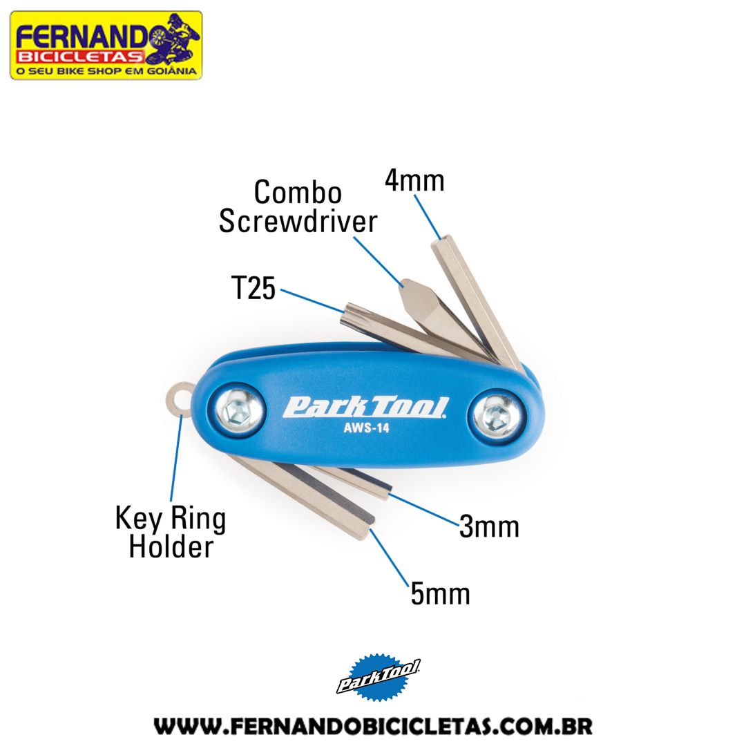 Canivete de Ferramenta Park Tool AWS-14 - 6 Funções