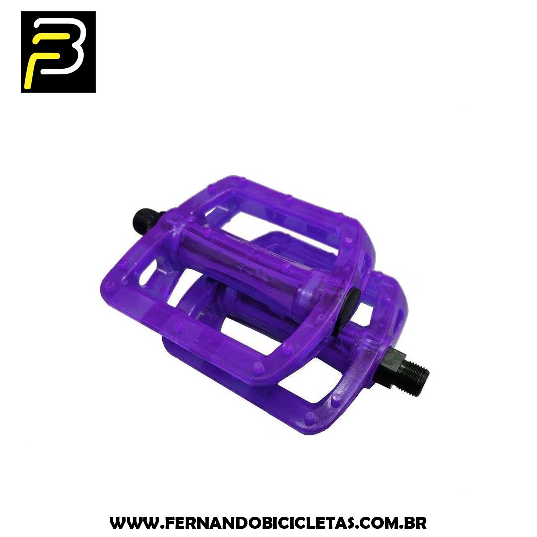Pedal Plataforma Bmx Translúcido Rosca Grossa Pro-x