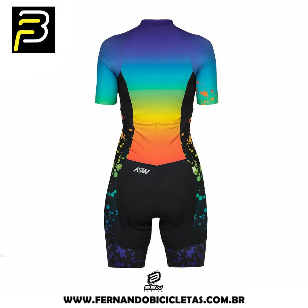 Macaquinho Feminino ASW Classic Manga curta - PRIDE