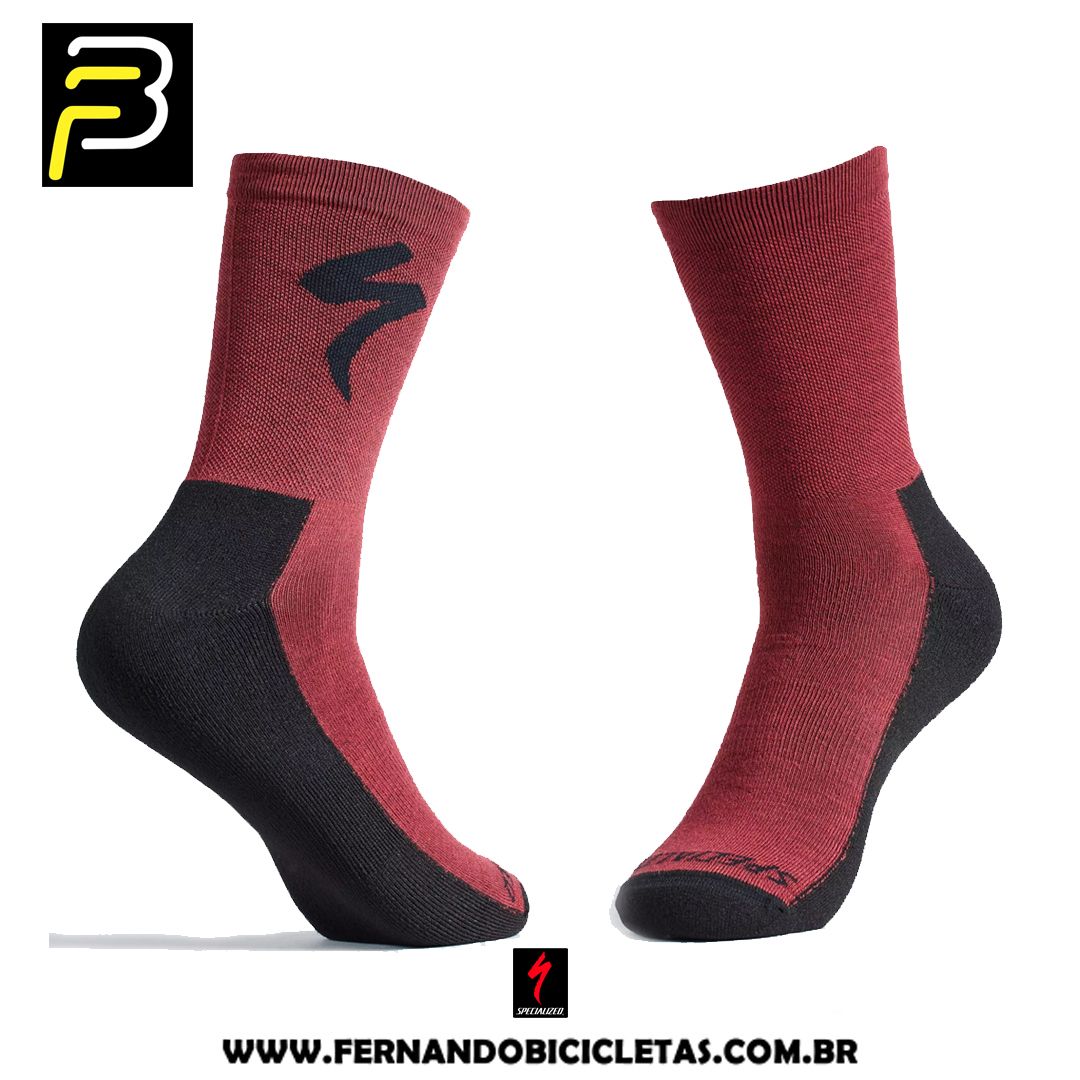 Meia Specialized Primaloft Lightweight Cano Alto