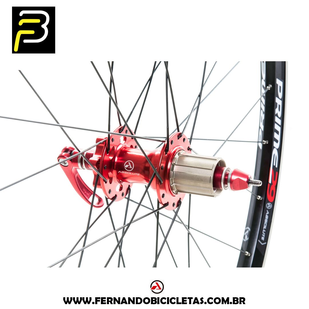 Roda Absolute Prime Rolamentada 28 Furos 9 / 10 / 11 / 12 Vel - Aro 29 