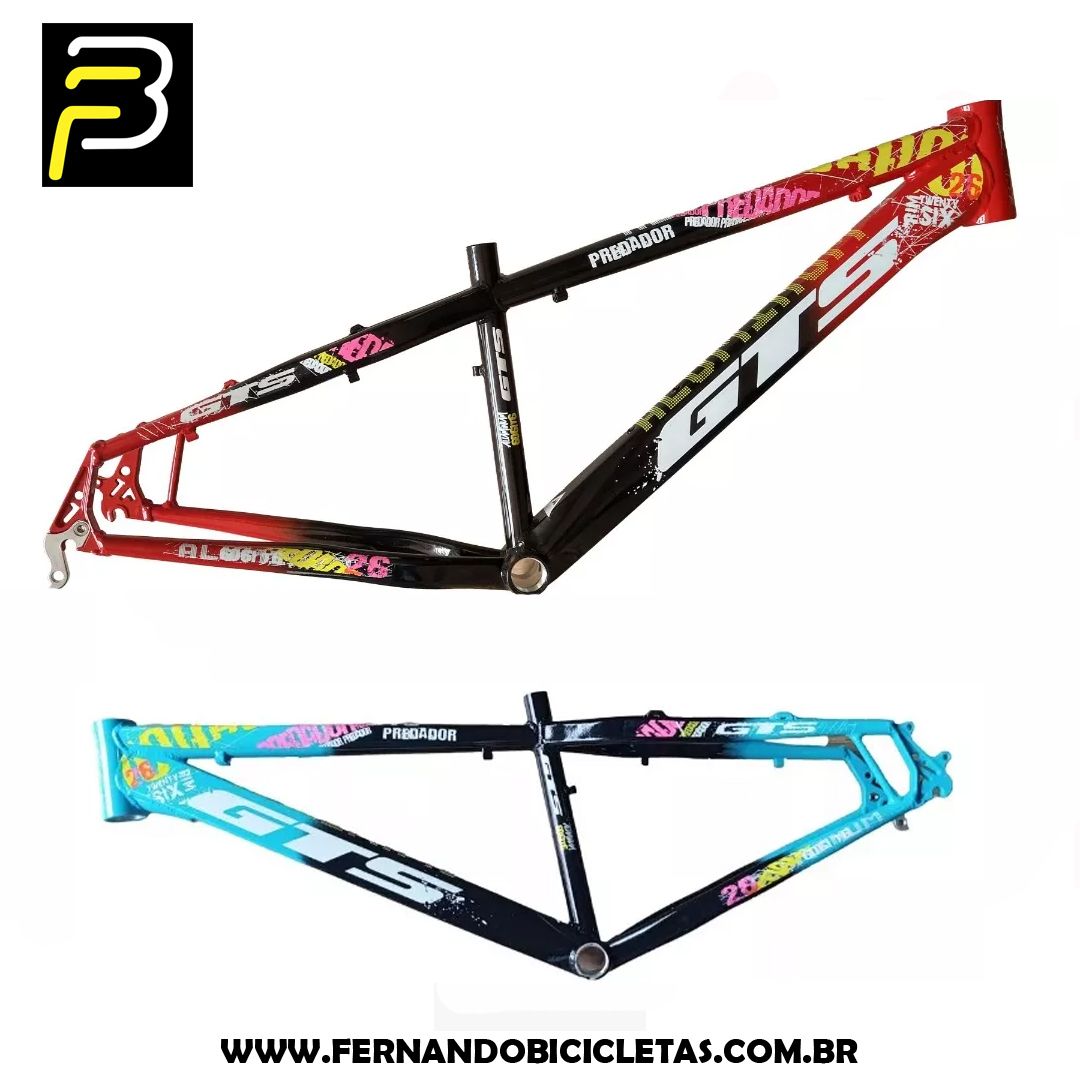 Quadro De Bicicleta Gts Aro 26 Alumínio Tamanho 13'