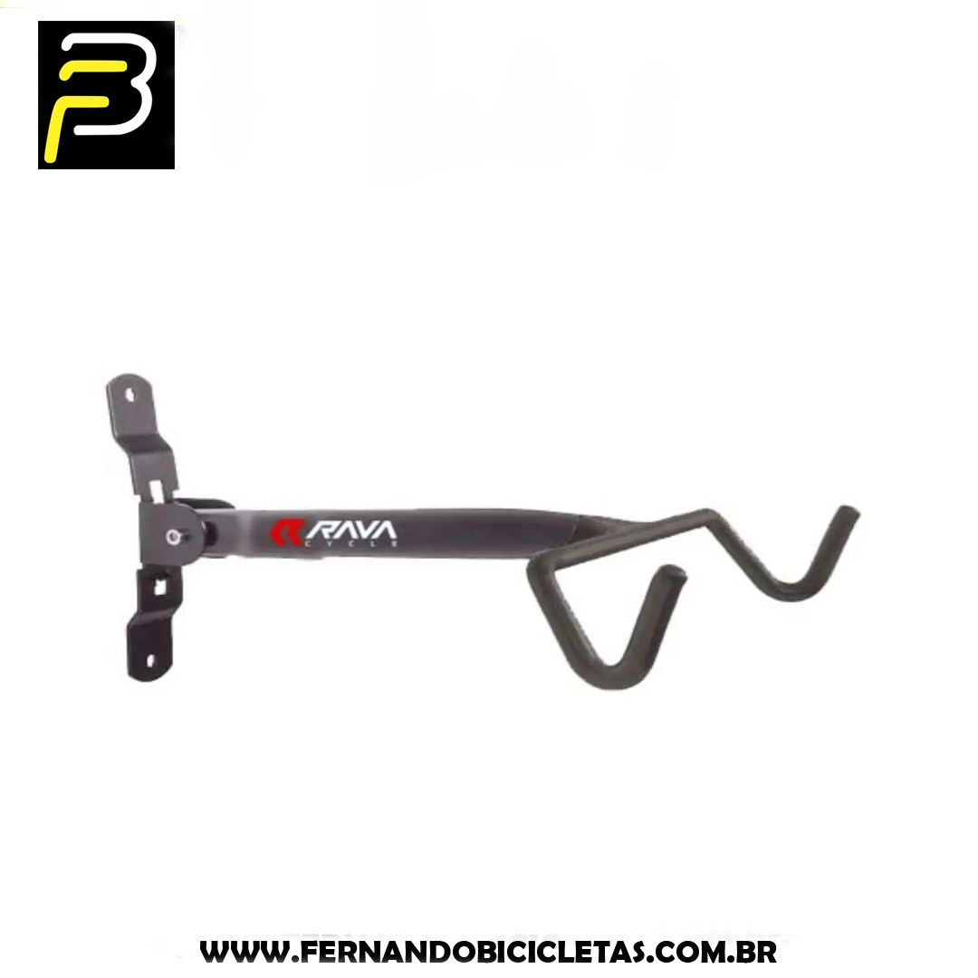 Suporte De Parede Rava Bicicleta Retrátil Horizontal Bike 