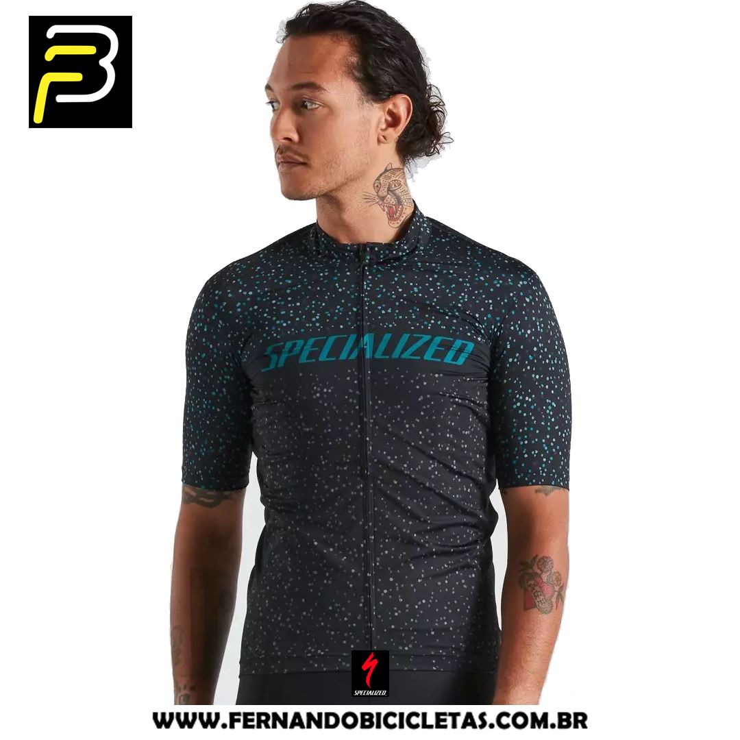 Jersey Specialized RBX Logo Manga curta - Preta