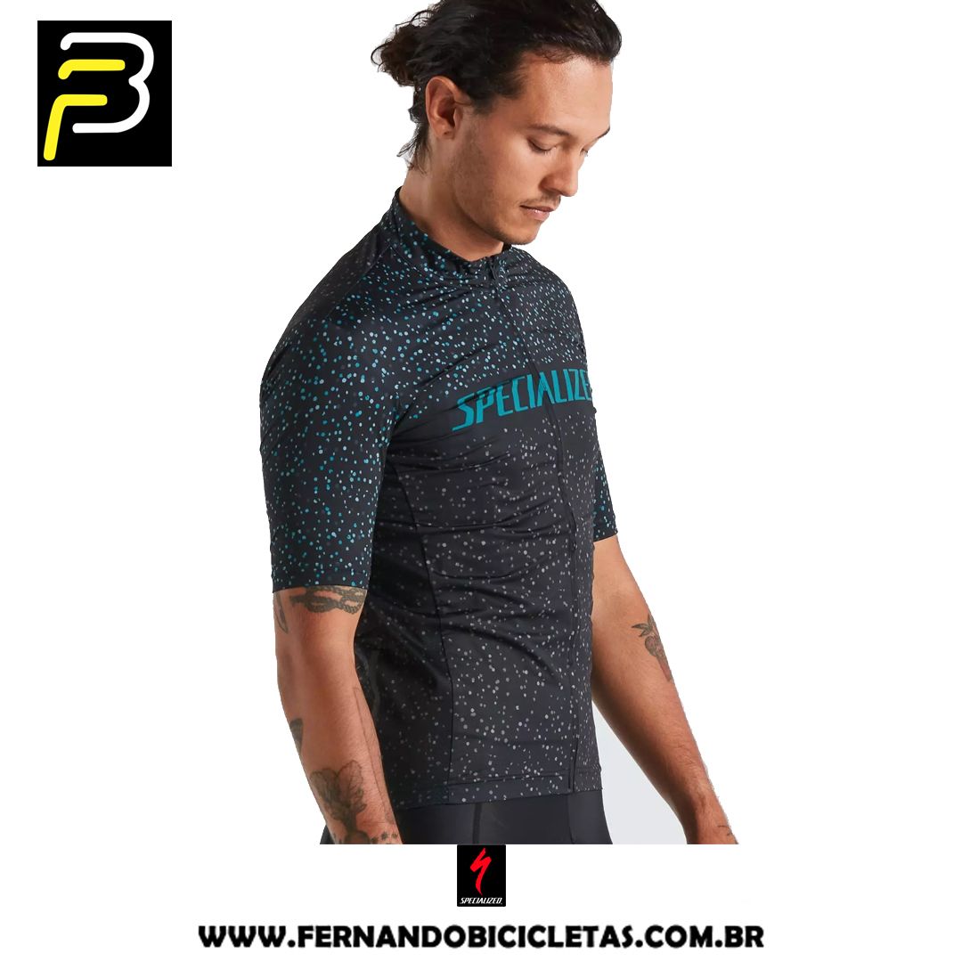 Jersey Specialized RBX Logo Manga curta - Preta