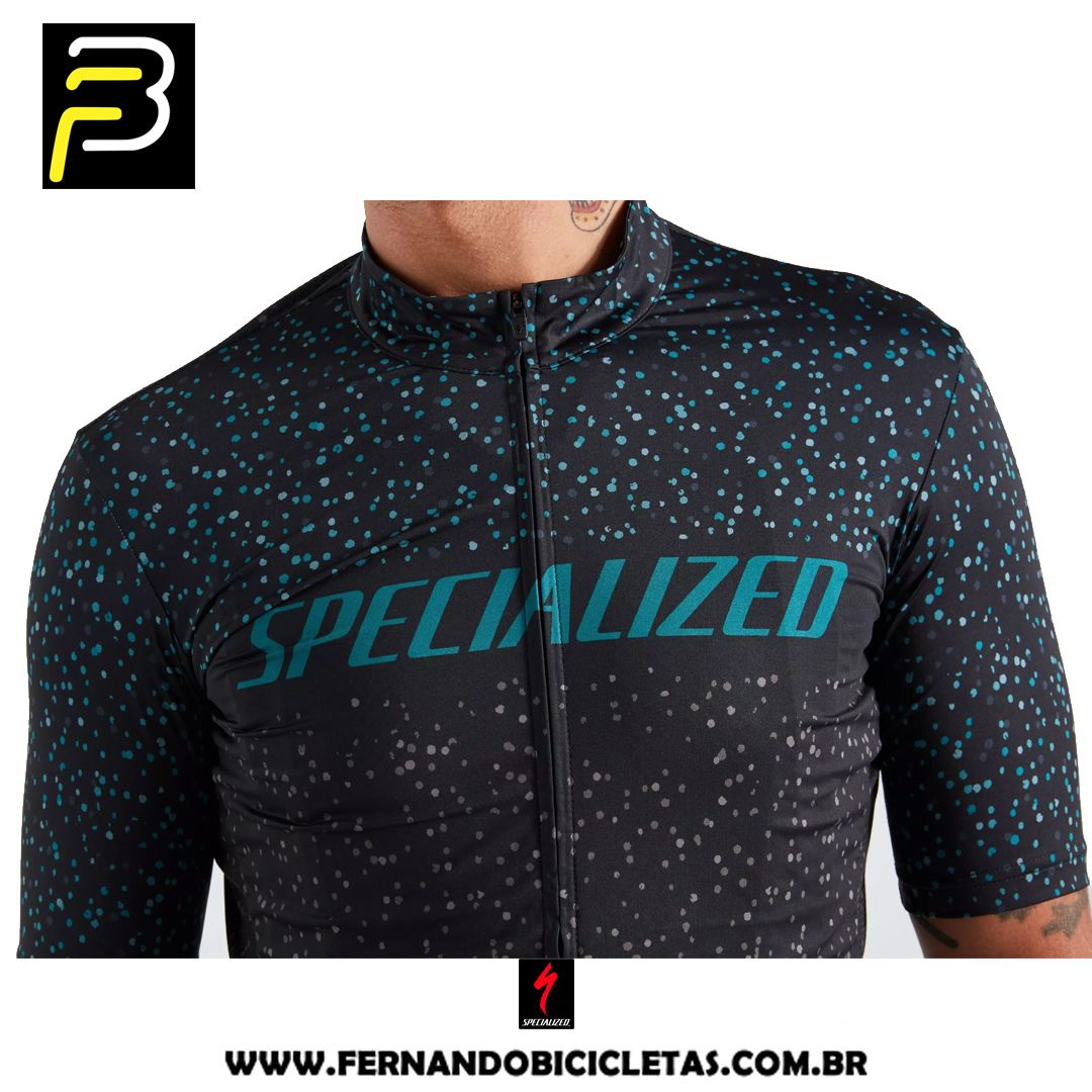 Jersey Specialized RBX Logo Manga curta - Preta