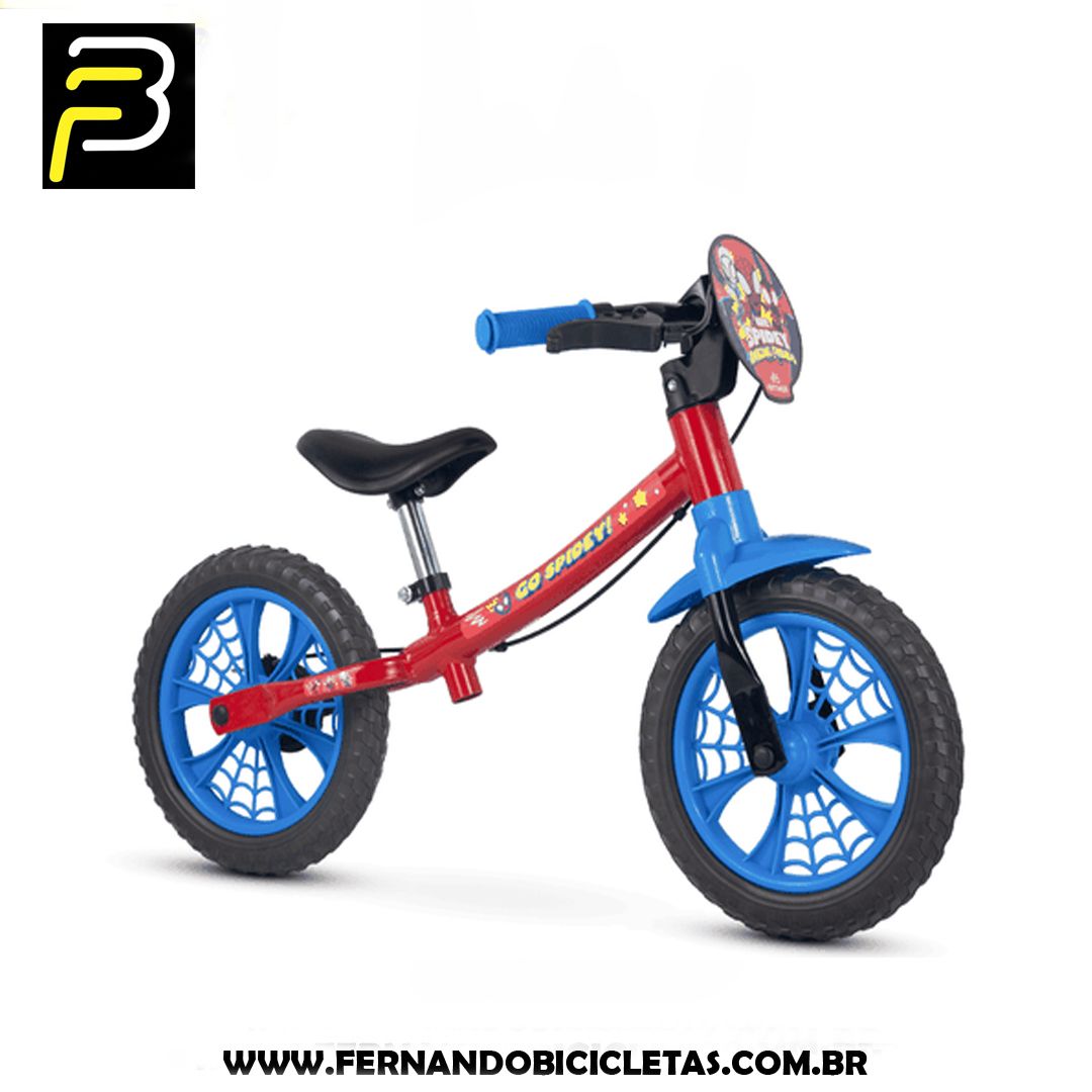 Bicicleta Nathor Balance Spider Man Aro 12