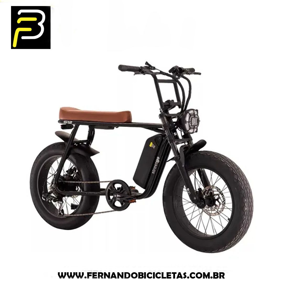 Bicicleta Elétrica Street GO S12 Aro 20 750W 720Wh