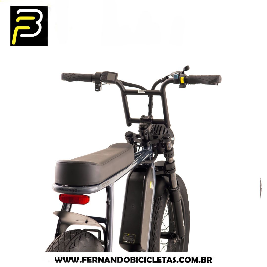Bicicleta Elétrica Street GO S12 Aro 20 750W 720Wh