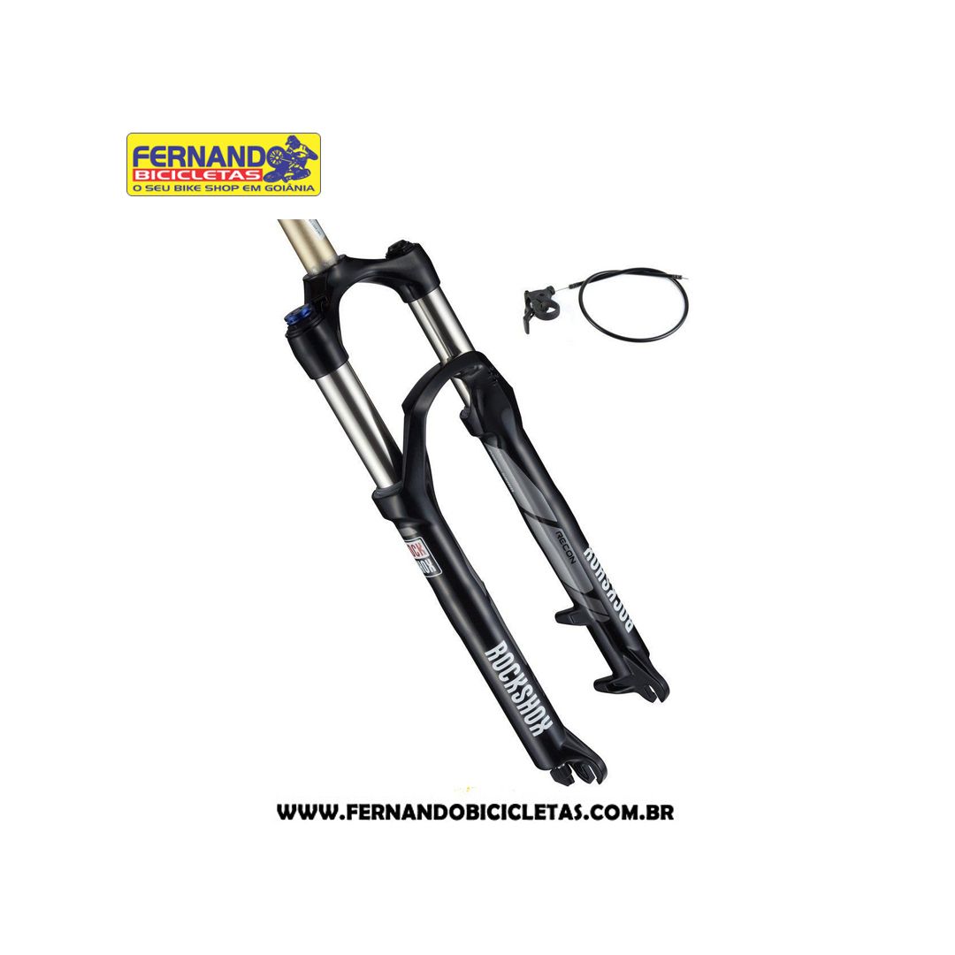 Suspensao Rock Shox Recon Silver Tk 29 100mm com de trava guidao O seu bike shop
