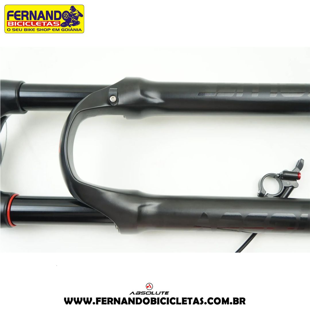 Suspensão Absolute Prime À Ar 29er 100mm Espiga Tapered Eixo 9mm com Trava no Guidão