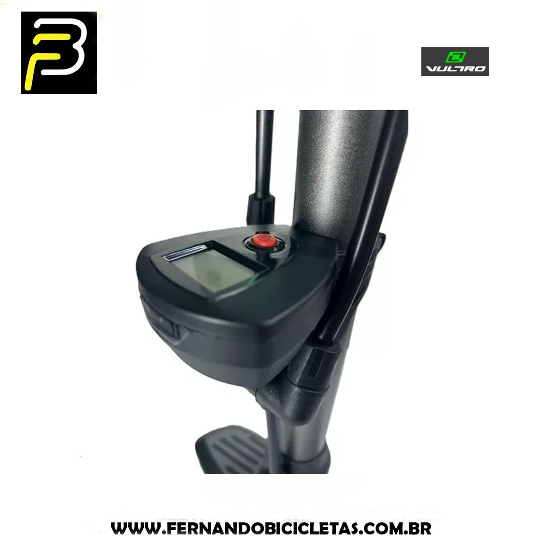Bomba de Chão Vultro Air Plus c/ Manômetro Digital