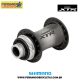 Cubo dianteiro Shimano XTR HB-M9010-B com trava central para eixos passantes de 15 mm 