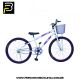 Bicicleta Forss Anny Aro 24 C/cestinha Sem Marchas