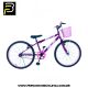 Bicicleta Forss Anny Aro 24 C/cestinha Sem Marchas