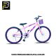 Bicicleta Forss Anny Aro 24 C/cestinha Sem Marchas