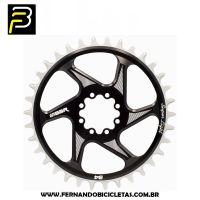 Coroa BBR Direct Padrão Sram T-Type 8 furos 34/36/38D offset 0
