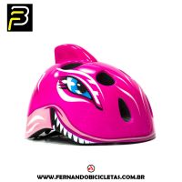 Capacete Absolute Kids Tubarão - Rosa
