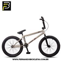 Bicicleta Bmx BULL Aro 20 Aço Hi-Ten - Prata